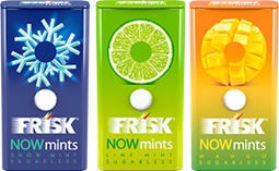 FRISK NOWmintsシリーズの3種セット プレゼント